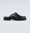 Our Legacy Ssense Exclusive Black Leather Camion Mule Loafers In Black Leather