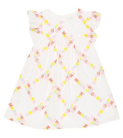 Marc Jacobs Kids' Printed Cotton Dress In White