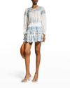 Loveshackfancy Badyn Embroidered-voile Blouse In Ivory Shores