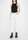 R13 Denim Crop Harem Pants In Kinney Linen Indi