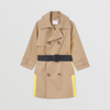 BURBERRY BURBERRY CHILDRENS PANEL DETAIL COTTON TWILL TRENCH COAT