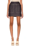 Max Mara Vivetta High-rise Denim Miniskirt In Ultramarine
