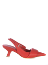 Vic Matie Vic Matiē Woman Pumps Red Size 6 Soft Leather In Rosso