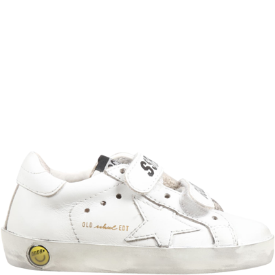 Golden Goose White Old School Sneaker For Kids