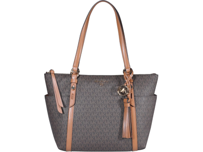 Michael Michael Kors Sullivan Medium Tote Bag In Marrone