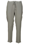 Fabiana Filippi Drawstring Waist Plain Trousers In Grigio