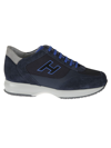 Hogan Interactive H Flock Sneakers In Blue