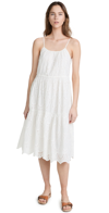 Birds Of Paradis Julien Strappy Dress In White Eyelet