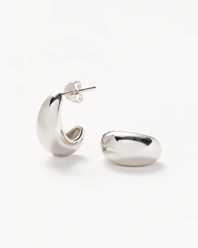Missoma Savi Dome Small Hoop Earrings Sterling Silver