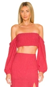 House Of Harlow 1960 X Revolve Dienna Top In Fuchsia