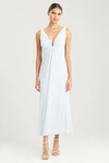 Natori Aphrodite Gown Dress In Frosted Blue