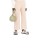 Jil Sander Cotton-twill Kick-flare Trousers In Nude & Neutrals