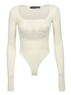 Andreädamo Andreadamo Ribbed Knit Body In White