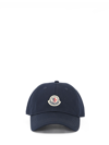 Moncler Logo-patch Detail Baseball Cap In Blue
