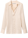 Alexander Wang Long-sleeved Crystal-embellished Shirt In Pink