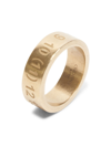 Maison Margiela Men's Silver Numbers Ring In Gold