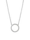 Hearts On Fire Women's Signature 18k White Gold & Diamond Medium Circle Pendant Necklace