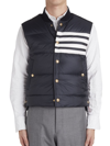 Thom Browne Stripe Down Puffer Vest In Navy