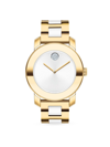MOVADO WOMEN'S BOLD ICONIC GOLDPLATED & WHITE CERAMIC WATCH