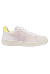 Veja V-10 Sneakers In Grey Suede In Brown