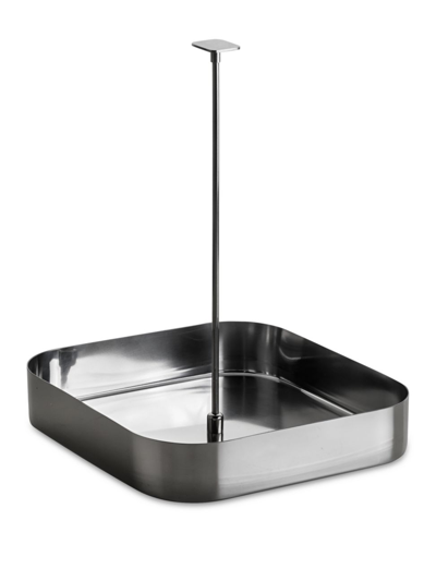 Mepra Stainless Steel Square Bottle Basket In Silver