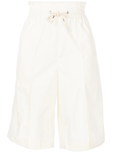 Dion Lee Drawstring Track Shorts In Weiss