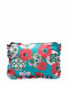 La Doublej Floral-print Hand Pochette In Nectar