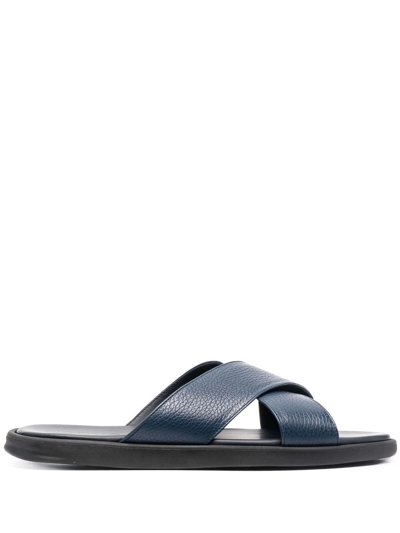 Doucal's Crossover Strap Sandals In Blau
