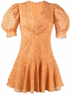 SANDRO KENDAL BRODERIE ANGLAISE FLARED DRESS