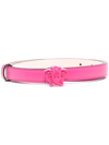 Versace La Medusa 20mm Leather Belt In Fuxia-fuxia-versa