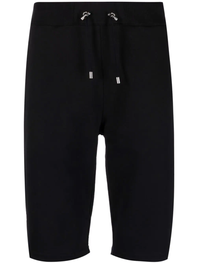 Balmain Black Embossed Bermuda Shorts
