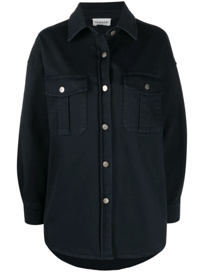 P.a.r.o.s.h Button-up Shirt Jacket In Blau