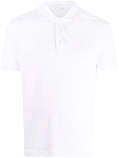 Cruciani Slim-fit Polo Shirt In White