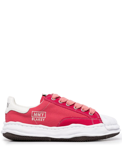 Miharayasuhiro Logo-print Low-top Sneakers In Rot