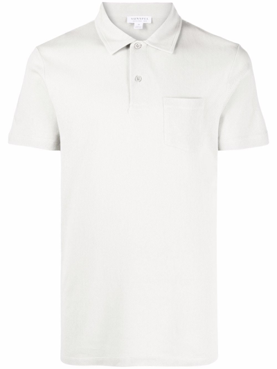 Sunspel Riviera Short-sleeve Polo Shirt In Grün