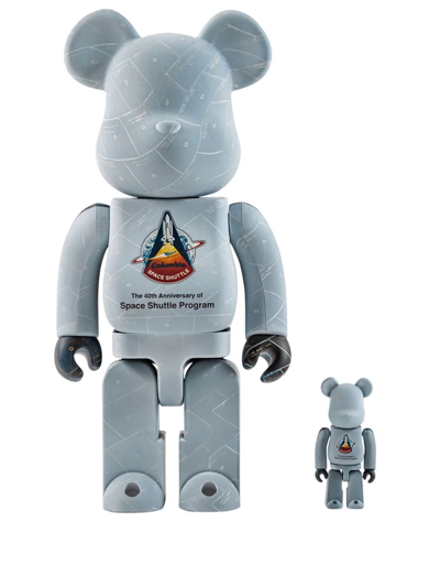 Medicom Toy Be@rbrick Space Shuttle Figure Set In Grau