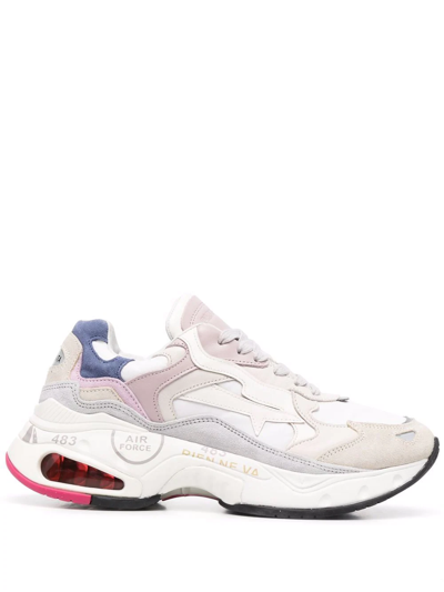 Premiata Sharky Low-top Sneakers In White