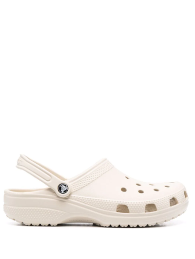 Crocs Perforated Detail Slides In White