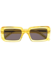 Saint Laurent Yellow Sunglasses With Logo Lettering In Gelb