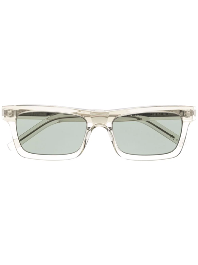 Saint Laurent Square-frame Sunglasses In Nude
