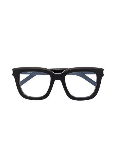 Saint Laurent Wayfarer-frame Glasses In Schwarz