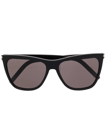 Saint Laurent Wayfarer-frame Sunglasses In Schwarz