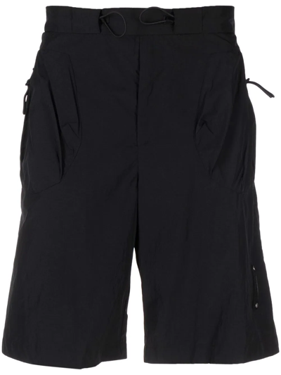 A-cold-wall* Trellick Straight-leg Shorts In Schwarz