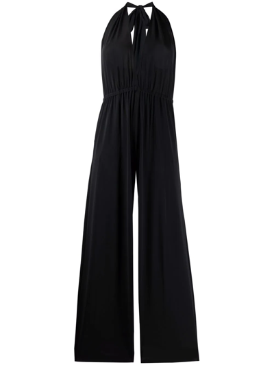 Eres Abby Halter Coverup Jumpsuit In Black