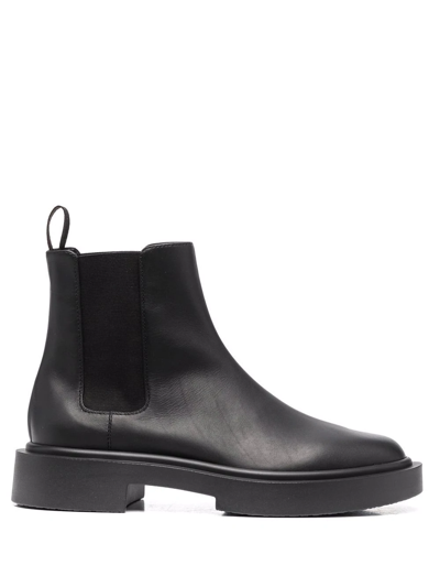 Giuseppe Zanotti Aston Leather Chelsea Boots In Black