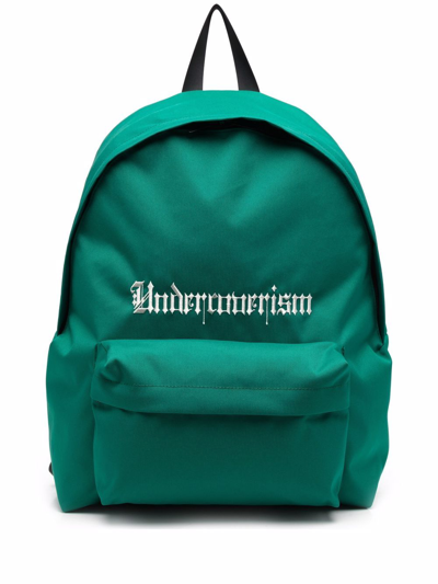 Undercoverism Logo-embroidered Zipped Backpack In Grün
