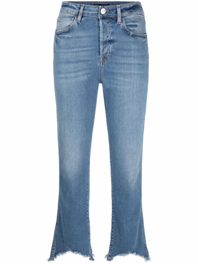 3x1 Austin Crop Denim Jeans In Blue