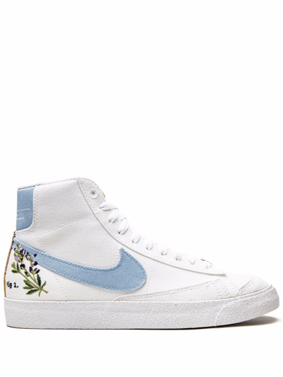 Nike Blazer Mid-top Sneakers In White