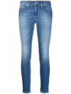 DONDUP CROPPED SKINNY-CUT JEANS