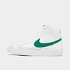 Nike Blazer Mid '77 Vintage Sneakers In White And Green In White/malachite/white/black